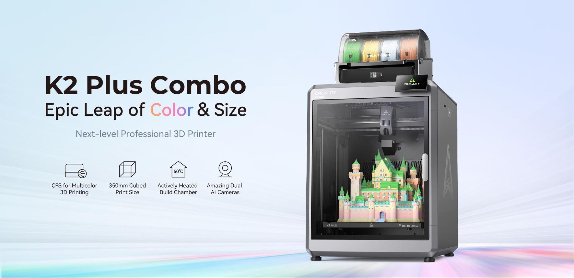 Creality K2 Plus Combo Set to Transform Multicolor 3D Printing