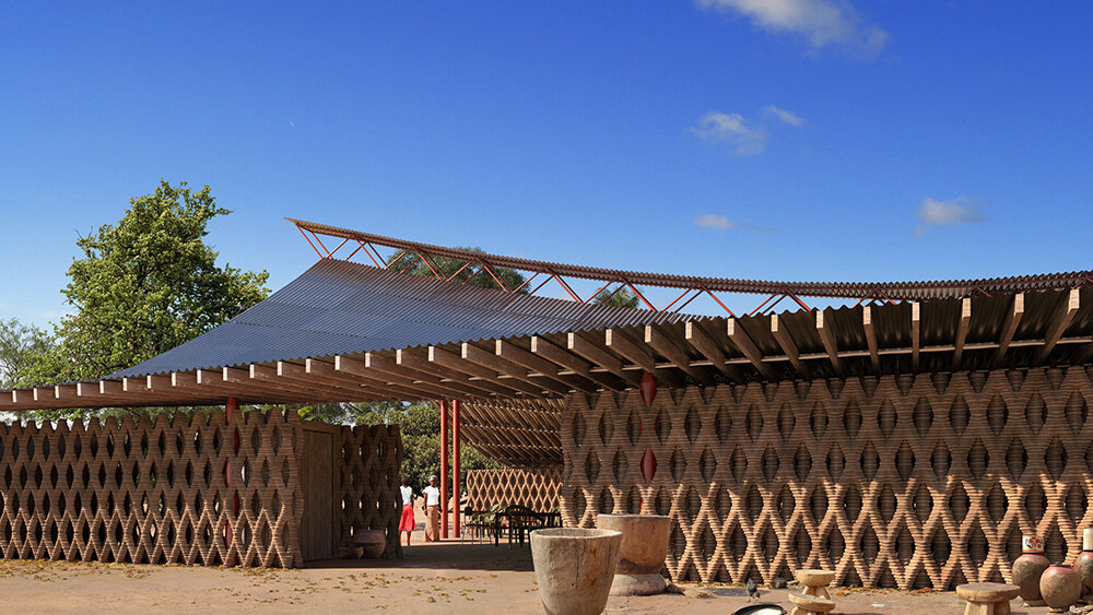 HASSELL Introduces Eco-Friendly 3D-Printed Building for Tanzanian Community