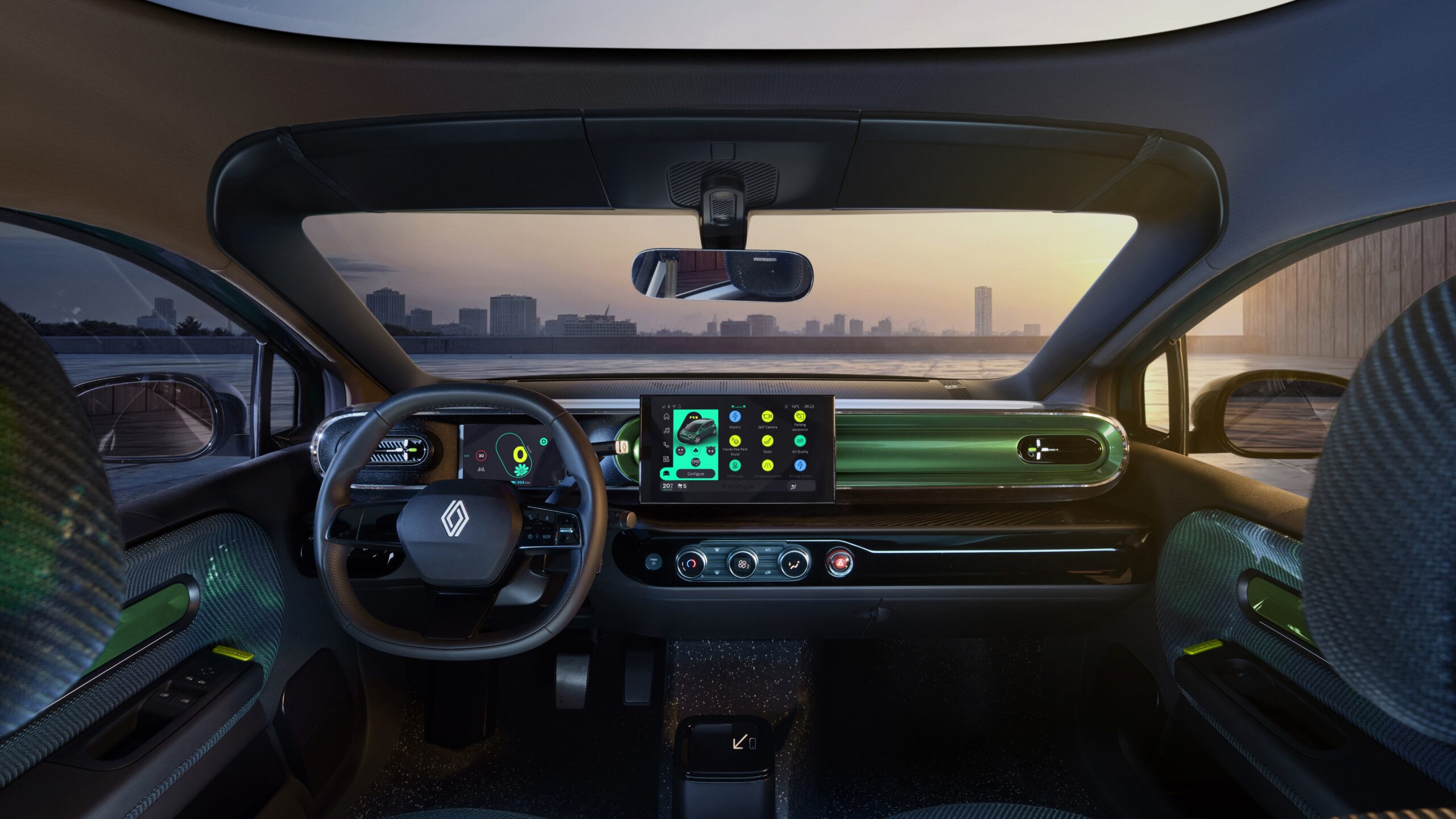 Renault Unveils Retro-Futuristic Twingo E-Tech Interior at Brussels Motor Show