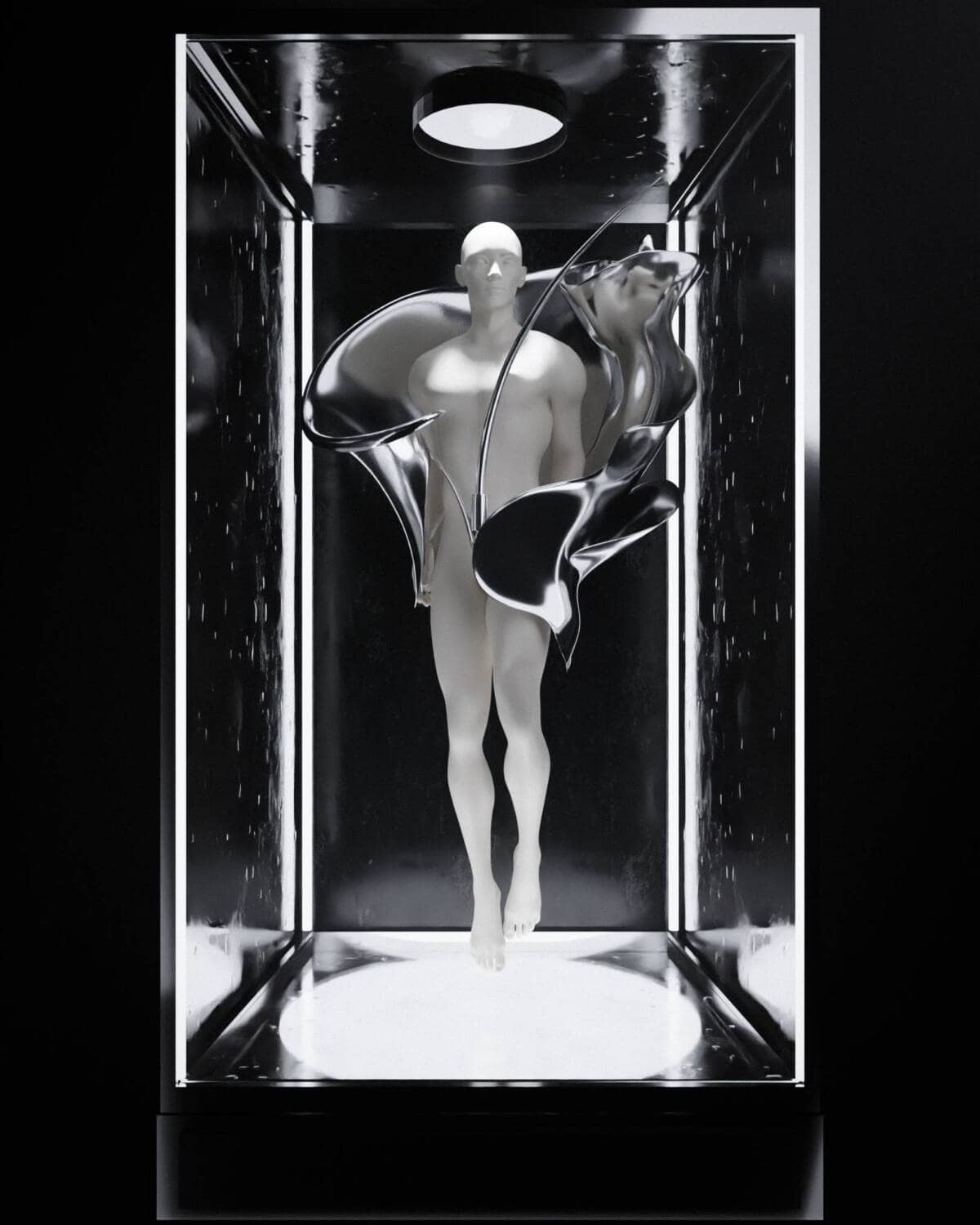 Nicola Formichetti Presents Fusion of 3D Printed Art and AI Apparel at London Fashion Week
