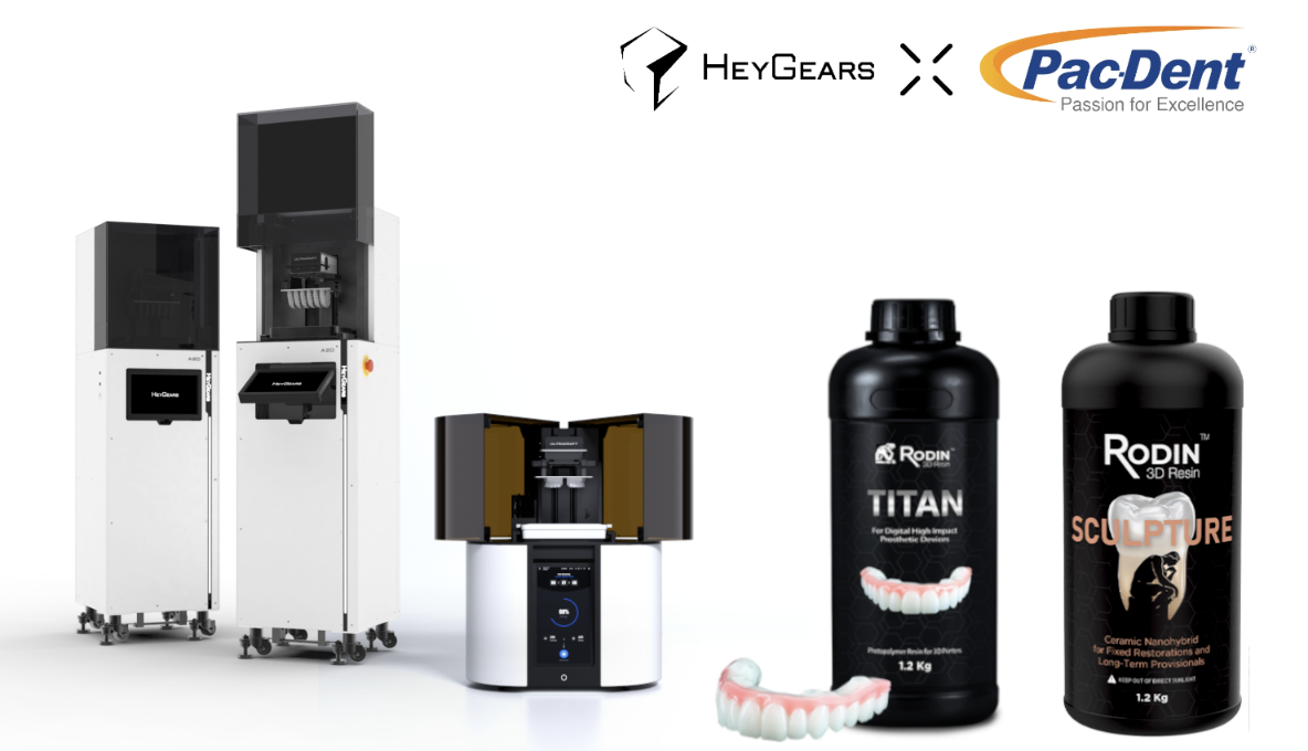 HeyGears and Pac-Dent Announce Strategic Partnership to Enhance Dental 3D Printing Solutions