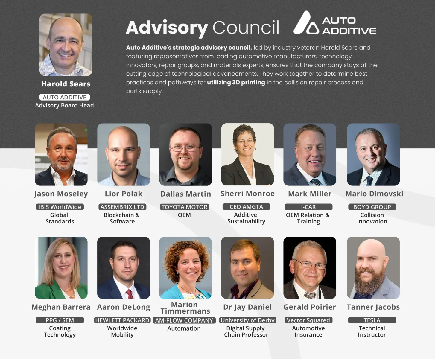 Auto Additive Forms Advisory Council to Promote 3D Printing in Collision Repair
