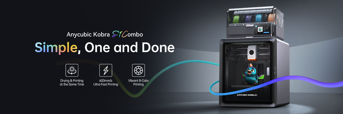 Anycubic Kobra S1 Combo Brings High-Speed Multicolor 3D Printing to Creators